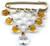 Star Pin - Pearl Gold Stars / RD2