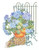 Blue Hydrangea Flowers / GOK2035A