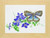 Blue Butterfly With Clematis / GOK438