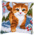 Cat in the Snow Cushion - Cross Stitch / PNV166625