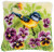 Blue Tit on Pansies Cushion - Latch Hook / PNV190867