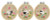 Sheep in the Meadow - Rings (set of 3) - Embroidery / PNV237588