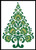 Polish Folk Art Christmas Tree Green - #13341 / Artecy Cross Stitch