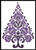 Polish Folk Art Christmas Tree Purple - #13342 / Artecy Cross Stitch