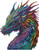 Mini Rainbow Dragon (No Background) - 15237 / Artecy Cross Stitch