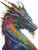 Mini Rainbow Dragon 2 (No Background) - 15241 / Artecy Cross Stitch