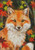 Mini Fox With Autumn Leaves - 15283-Kh / Artecy Cross Stitch