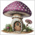 Purple Toadstool Fairy House / Artecy Cross Stitch