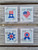4Th Of July Postage Stamps / Cute Embroidery By Kate