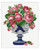 Roses In Blue & Silver Cup / Ellen Maurer-Stroh