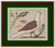 19Th Century Brown Bird Sampler / Happiness Is Heartmade