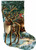 Enchanted Christmas Reindeer Stocking / Heaven And Earth Designs