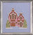 Little Snowy Pink Cottage - Snow Globe Village Series / Nora Corbett