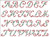 Alphabets: Victorian Christmas Holly / Pinoystitch