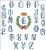 Alphabets: Antique Monogram Crown Emblem / Pinoystitch