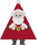 Triangle Santa Cross Stitch Pattern / Stitchx Craft Designs