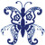 Elegant Butterfly No. 2 Cross Stitch Pattern / Stitchx Craft Designs