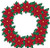 Poinsettia Wreath Cross Stitch Pattern / Stitchx Craft Designs