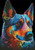 Abstract German Shepherd (Large) - 15214 / The Proper Stitcher