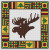 Country Quilt - Moose / White Willow Stitching