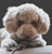 Cream Poodle / White Willow Stitching