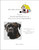 Brindle English Mastiff / White Willow Stitching