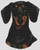 Dachshund - Black & Tan / White Willow Stitching