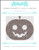 Brown Geometric Jack-O-Lanturn / X Squared Cross Stitch