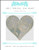 Grey Tropical Leaf Heart / X Squared Cross Stitch