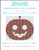 Maroon Mosaic Jack-O-Lanturn / X Squared Cross Stitch