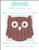 Maroon Mosaic Owl / X Squared Cross Stitch