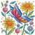 Red Butterfly Karen Carter Collection / Heritage Crafts / HCK1598A