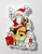 Christmas Father Arrives Magnet (Santa On Reindeer)  / Les Petites Croix De Lucie