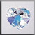 Small Heart Crystal AB / 13036 MH