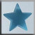 Large Domed Star Matte Aqua / 12048 MH