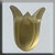 Large Tulip Matte Yellow Opal / 12024 MH