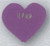 Small Lilac Heart / Mill Hill / 86400 MH