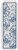 Blue Flower Bookmark / Permin / 56168
