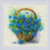 Forget Me Nots In A Basket / RIOLIS / RL2170