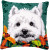 Westie Between Leaves - Cushion / Vervaco / PNV170288