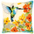 Hummingbird with Flowers Cushion / Vervaco / PNV144080