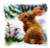 Rabbit in the Snow Pillow  / Vervaco / PNV147712