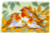 3 Robins Among Leaves - Latch Hook Rug / Vervaco / PNV201854
