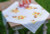 Orange Flowers Butterfly Tablecloth - Embroidery / Vervaco / PNV187348 Orange Flowers Butterfly Tablecloth - Embroidery / Vervaco / PNV187348