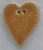 Large Speckled Gold Folk Heart / Mill Hill / 86286
