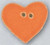 Large Tangerine Heart / Mill Hill / 86415