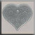 Medium Floral Emb. Heart Matte Crystal / Mill Hill / 12183