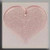 Medium Floral Emb. Heart Pale Rose / Mill Hill / 12182