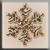 Medium Snowflake Gold / Mill Hill / 12038