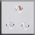 Rondele Crystal AB 4mm / Mill Hill / 13023